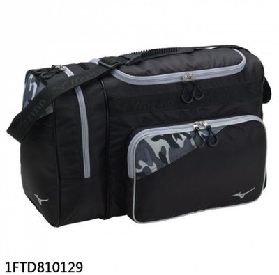 棒球世界全新Mizuno美津濃18年裝備袋(1FTD810129)特價 黑X迷彩灰配色