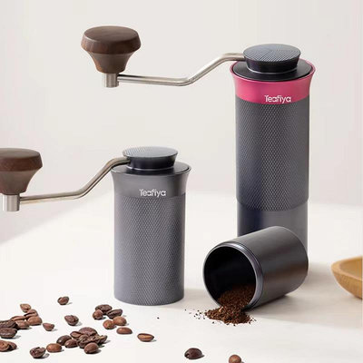 咖啡機Teafiya上海 X1羅盤CNC手搖磨豆機咖啡豆研磨機便攜式咖啡研磨器