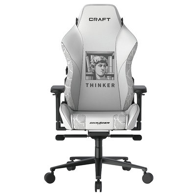※售完 DXRacer 電競賽車椅 CRAFT  電繡系列   白大衛 D5000-W