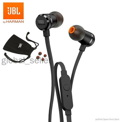 JBL T290入耳式耳機JBL純低音立體聲耳機一鍵控制3.5mm插孔有線耳機便攜式耳機