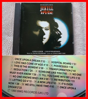 ◎1990年-英國版-變身怪醫-舞台劇原聲帶-Jekyll & Hyde-琳達艾德-Linda Eder-等17首好歌◎