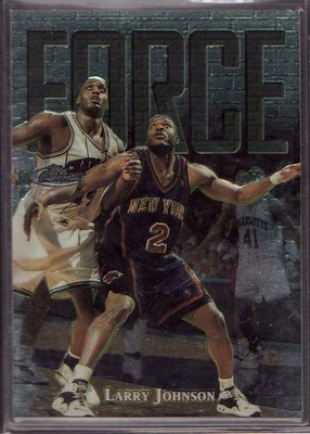 97-98 FINEST FORCE SILVER EMBOSSED #139 LARRY JOHNSON