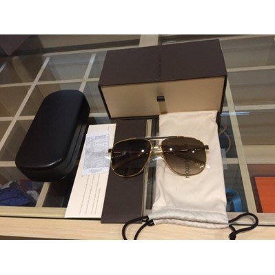 Louis Vuitton LV 咖啡色 louis hamilton 同款太陽眼鏡 supreme現貨