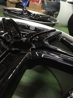 【台中歐美】BENZ W221 19吋AMG鋁圈 客製化烤漆外表佳已鍍膜完 整組4萬5