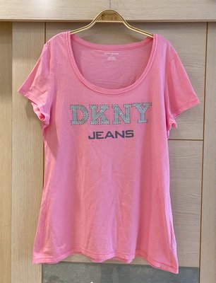 美國帶回 DKNY JEANS 正品 短袖棉T恤(女）