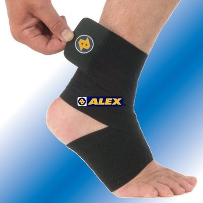 "爾東體育" ALEX T-65 多功能矽膠繃帶40*3吋 (肘、踝、小腿) 護肘 護踝 護小腿 保護 運動護具 台灣製