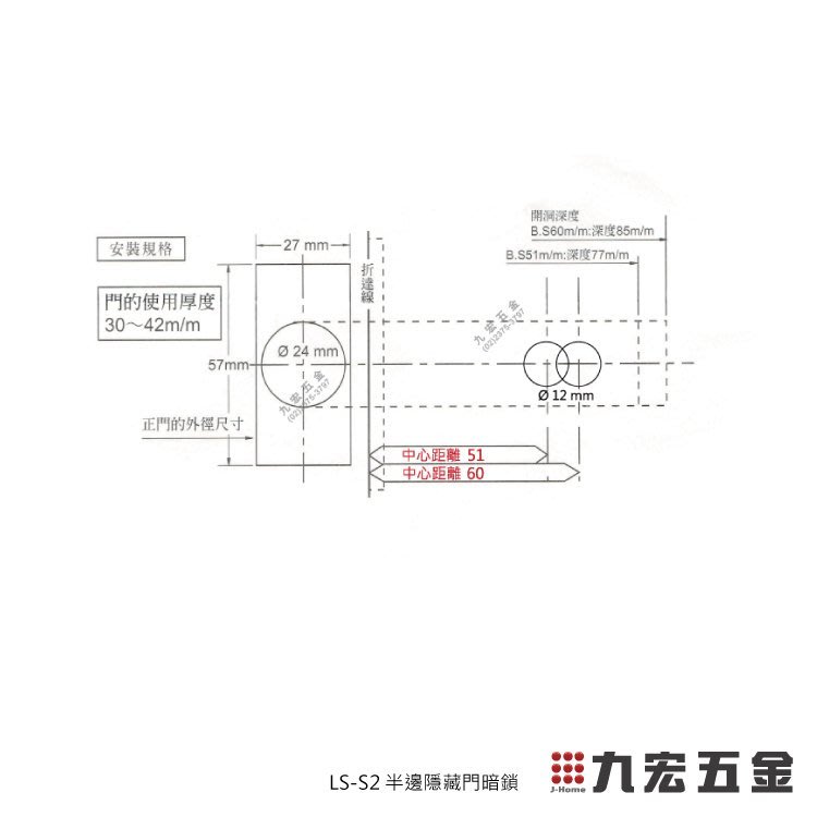 含稅價)九宏五金行○→LS-S2 半邊鎖/ 隱藏鎖輔助鎖| Yahoo奇摩拍賣