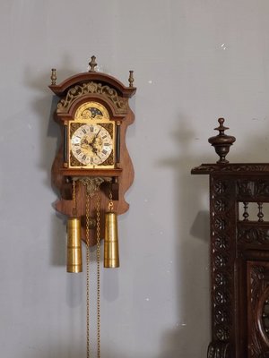 德國製   銅擺錘 日月星辰 掛鐘  機械鐘 老鐘 古董鐘 cl0077 【卡卡頌 歐洲古董】 ✬