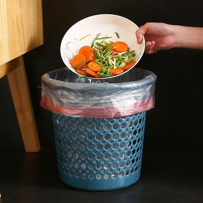 【熱賣下殺】3個裝家用簡約垃圾桶客廳大創意塑料紙簍臥室廚房衛生間可愛小筒