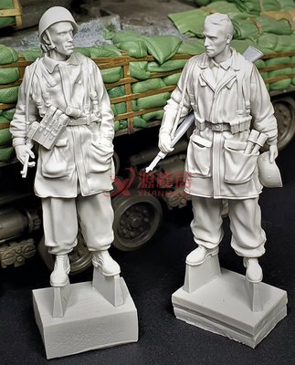 特價!源模居GK 1/35 樹脂模型 二戰士兵兵人手辦白模 121RFC