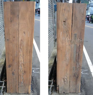 【123木頭人】35公斤香杉超重超厚老風化木板一件01
