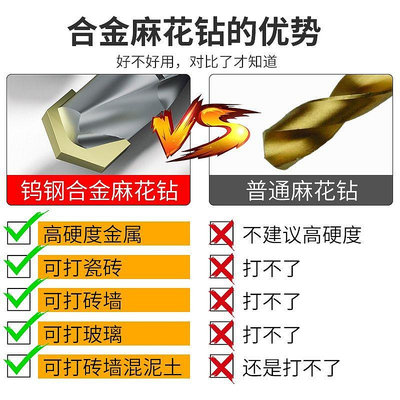 鎢鋼合金鉆頭不銹鋼專用麻花鉆頭打孔鋼鐵超硬彈簧鋼角鑄鐵專用