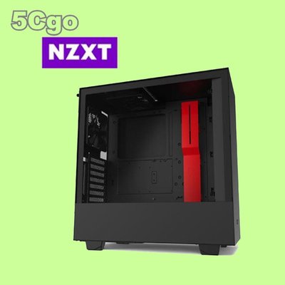 5Cgo【捷元】 NZXT恩傑 H510 (5小)   黑紅   透側電競機殼   二年保固