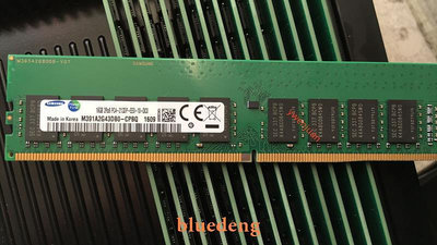 三星16G 2RX8 PC4-2133P-EE0-10-DC0 DDR4純ECC UDIMM伺服器記憶體