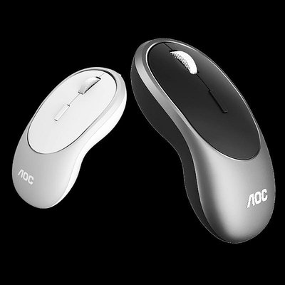 滑鼠AOC  MS720充電金屬主殼人體工學辦公商用家用鼠標好用輕便