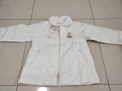 (3.3折)百貨品牌 諾貝達白色女童外套 適合5-8歲 全新未穿 原價2580元 特價850元 冬天必備!