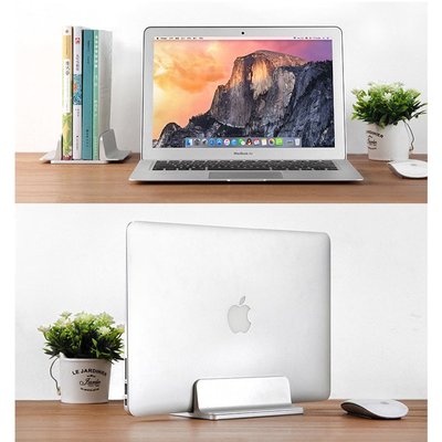 鋁合金 金屬 Macbook支架 筆電立式收納支架 筆記型電腦立架 MacBook 桌面辦公桌收納