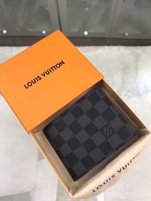 二手Louis Vuitton LV Amerigo錢夾 N41635 棋盤格