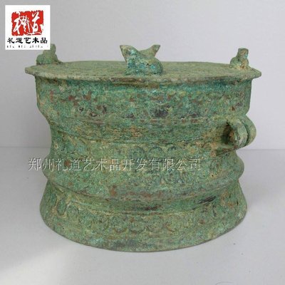 古都老物  純銅古玩做舊古代作戰樂器紅斑綠繡云南工藝品銅鼓西南文化銅擺件