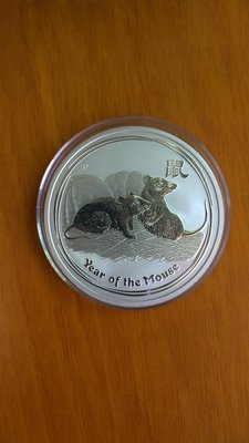 銀幣 紀念幣 銀章 澳洲 生肖 鼠 2008 2oz 999純銀 [限量]**