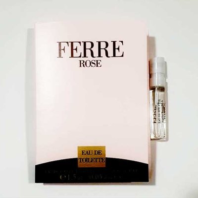 【美妝行】Gianfranco Ferre Rose 費雷玫瑰 女性淡香水1.5ml