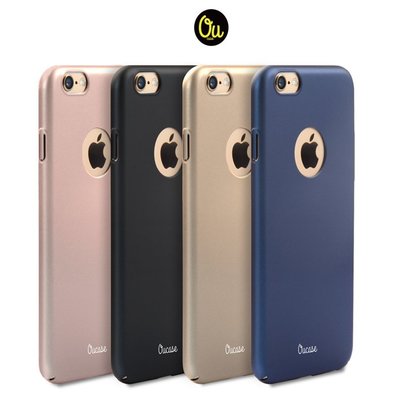 Oucase Apple iPhone 6/6S Plus 5.5吋 簡風膚感 PC 殼 黑色/金色/玫瑰金/藍
