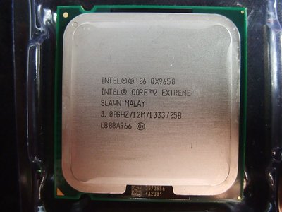 【含稅】Intel Core 2 Extreme QX9650 3.0G 頂級四核 130W 庫存正式散片CPU 一年保