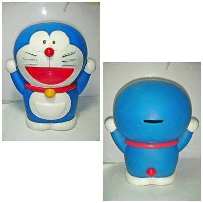 aaS1皮1商.(企業寶寶公仔娃娃)少見高約17公分哆啦A夢(Doraemon)寶寶/存錢筒/撲滿!/黑箱67/-P