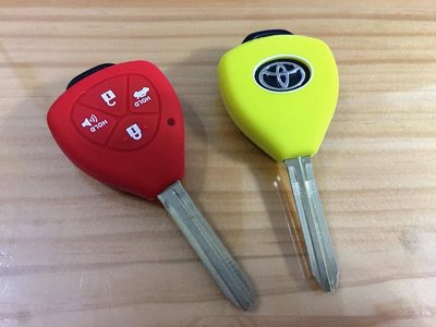 TOYOTA 豐田直板 矽膠汽車鑰匙包 汽車遙控鑰匙矽膠套