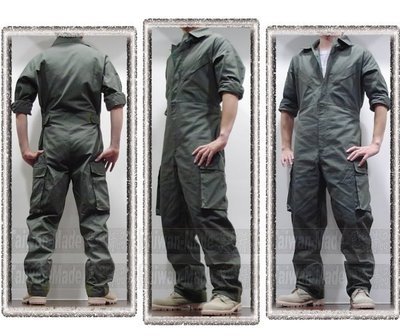 《甲補庫》_草綠色特勤戰技連身工作服、技工服、連身褲裝、連身服~特警戰術服