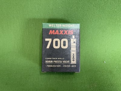 [ㄚ順雜貨鋪] 全新 盒裝 MAXXIS瑪吉斯700x23/32c 80mm 法嘴公路車內胎