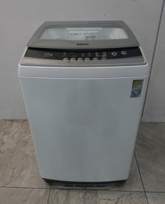 二手家電 推薦-SAMPO 聲寶 10公斤 定頻 全自動 單槽 直立 洗衣機 ES-B10F 2021 便宜 家電 電器