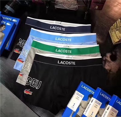 [現貨]歐美休閒內褲 經典Lacoste 鱷魚 logo 運動健身 復古獨特生日交換禮物