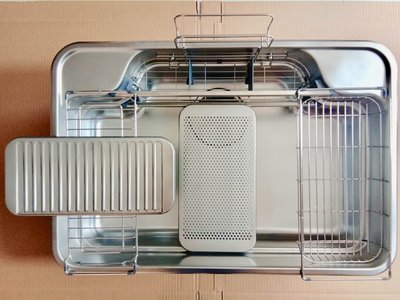 特賣-水槽 洗碗槽日本進口驪住機能型3D水槽多功能廚房不銹鋼壓花大單槽含感應龍頭