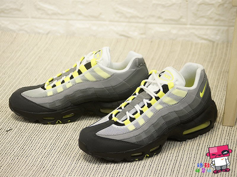 球鞋補習班US10 NIKE AIR MAX 95 OG NEON QS 螢光綠木村原版復刻554970