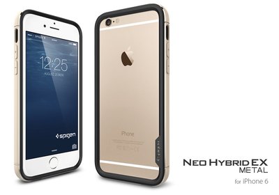 【贈玻璃貼】SPIGEN SGP iPhone 6s 4.7吋 Neo Hybrid EX Metal 金屬邊框 保護殼
