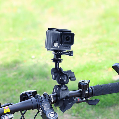 相機配件 25mm球頭大力夾底座快拆摩托車騎行支架手機運動相機1英寸配件頭