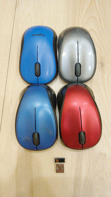 4個一起賣Logitech 羅技 M235 滑鼠X3+1個接收器+M220(無接收器)
