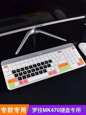 羅技鍵盤K580鍵盤保護膜全覆蓋MK470硅膠貼膜防水防塵罩