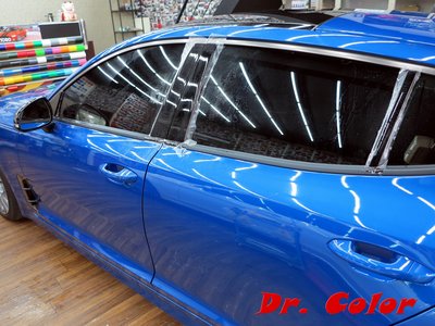 Dr. Color 玩色專業汽車包膜 Kia Stinger 細紋自體修復透明犀牛皮_前葉飾板/ABC柱/後視鏡/門碗