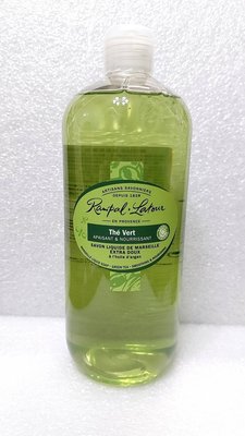 南法香頌  歐巴拉朵 馬賽皂沐浴乳-綠茶 1L 液態馬賽皂-綠茶