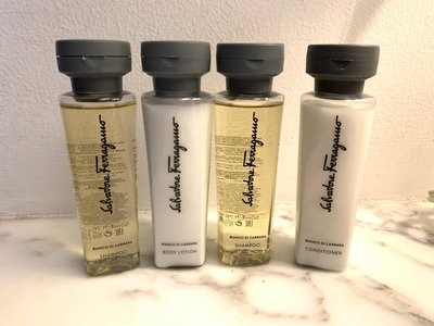 【全新】義大利 Salvatore Ferragamo 身體保養系列 四罐旅行組 洗髮精 沐浴乳