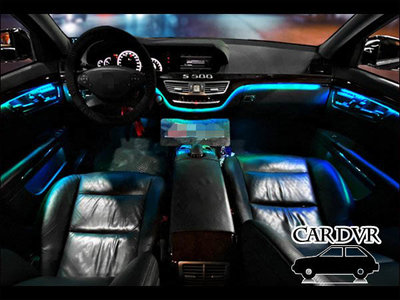 送安裝 賓士 S-class W221 64色 全車炫彩氣氛燈 車用氣氛燈 氛圍燈