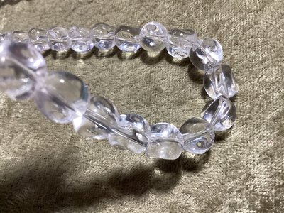 DIY 水晶 圓潤 玻璃珠 透明 異形 冰塊珠 球珠 9.7mm左右 項鍊 手鍊 髮夾 胸針 飾品 $3/顆