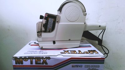 皮可小舖☆MOTEX MX-6600 L-Plue 韓國原裝-雙排10*6位數 繁體標價機 打價機 標籤機 {公司貨}