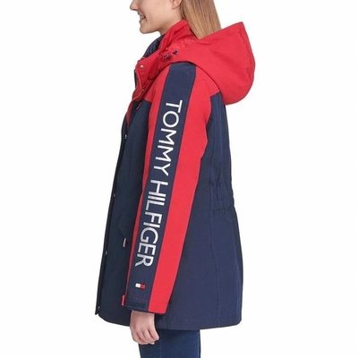 【IMPRESSION】Tommy Hilfiger 3IN1 紅X藍 外套 雙層 大衣 鋪棉 風衣 防潑水