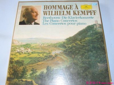 威爾海姆·肯普夫 貝多芬鋼琴協奏曲 德版黑膠唱片4LPˇ奶茶唱片