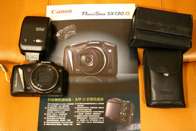 Canon SX130 IS數位相機, 200E 閃光燈, 一元起標無底價, AE1, FTB, F1, R6, R8 請參考