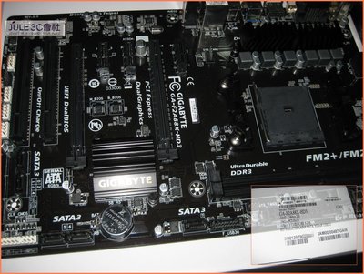 JULE 3C會社-技嘉 F2A88XM-HD3 A88X/DDR3/超耐久/全固態/庫存/MATX/FM2 主機板