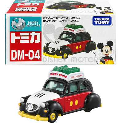 【3C小苑】DS18129 全新 正版 迪士尼 DM-04 米奇旅行金龜車 多美小汽車 TOMICA 米奇 模型車